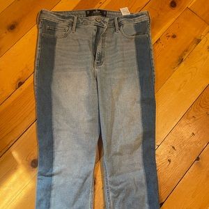 Hollister High Waisted 2 Tone Jeans